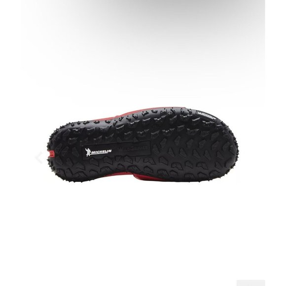 NWT Under Armour Project Rock Men's Sideline Slides Red/Black Sandals - Picture 4 of 6